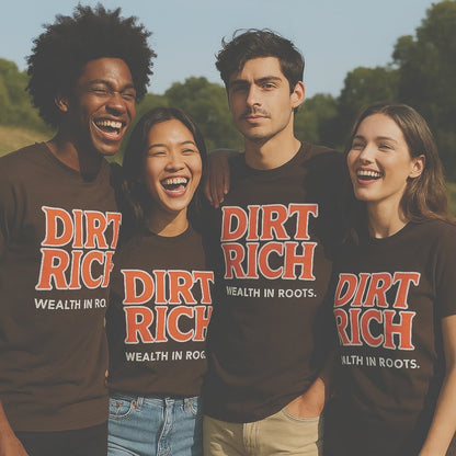 Wealth in Roots Tee (Brown/Orange)
